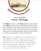 Murukku flour